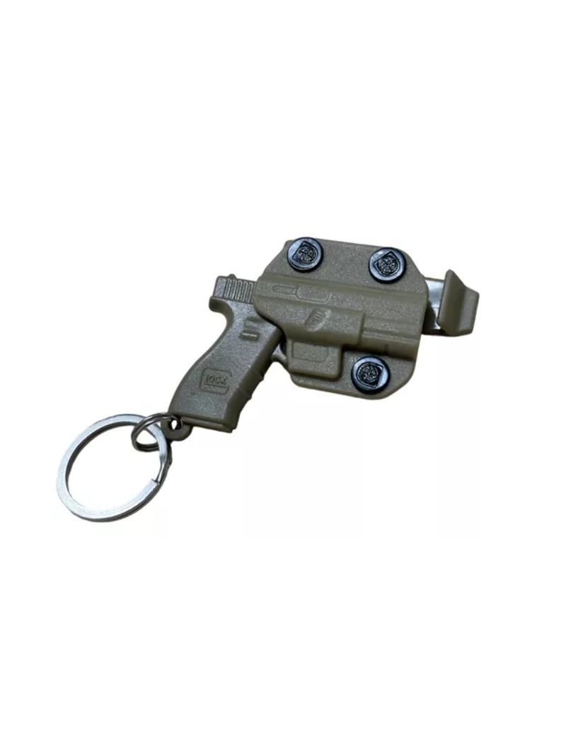 imagem do produto Chaveiro Glock Coldre Removível Holster Bélica Bege