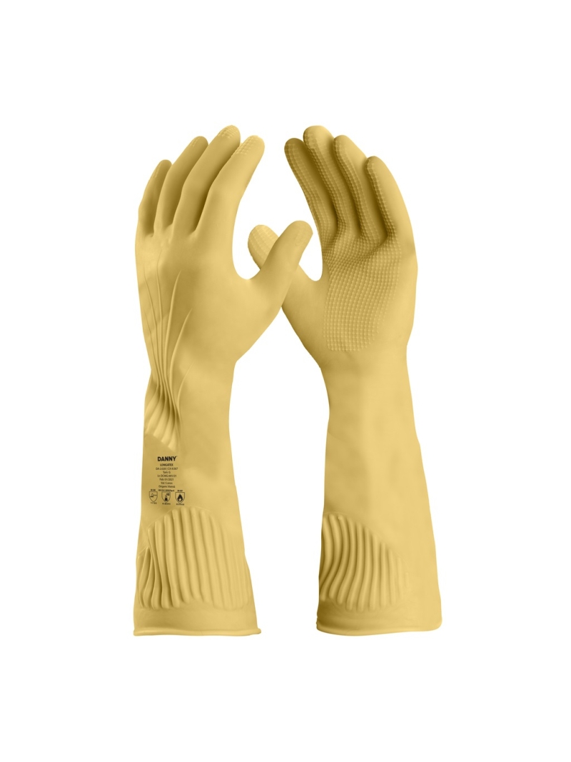 imagem do produto Luva Látex Cano Longo Danny Longatex - Tamanho P