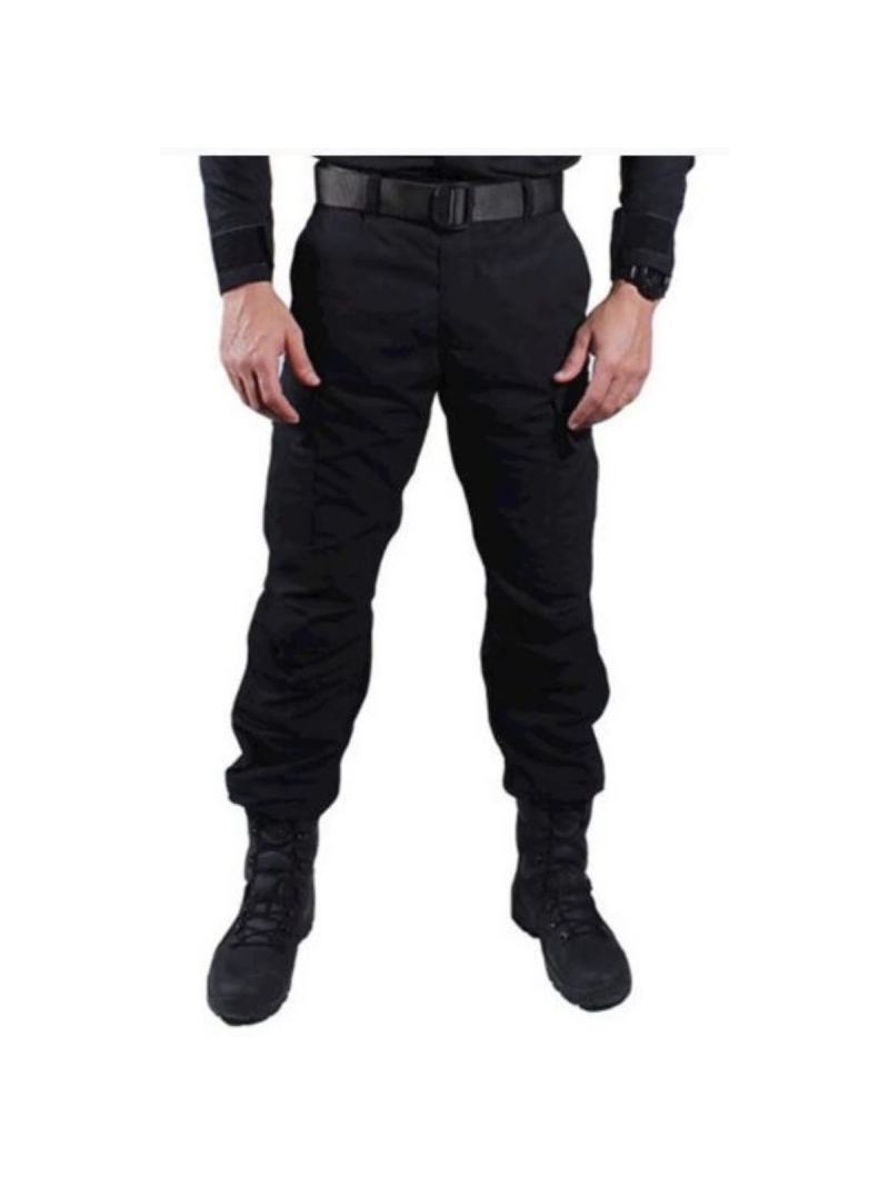 imagem do produto Calça Masculina Combat Preto Bélica Ripstop Tática 