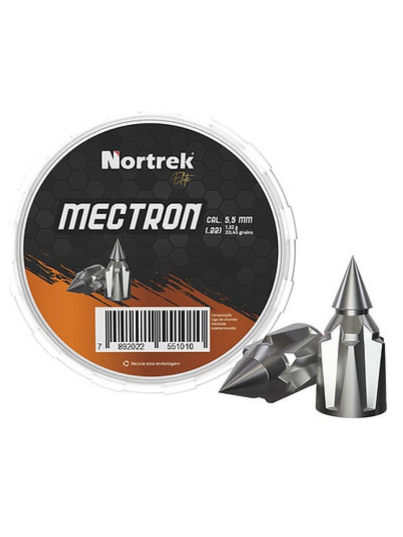 imagem do produto Chumbinho 5,5mm 200un Mectron Max Nortrek