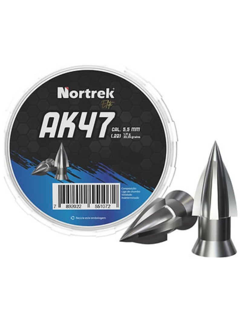 imagem do produto Chumbinho 5,5 200un AK47 Max Nortrek