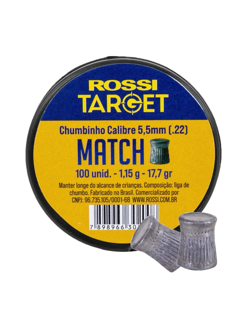 imagem do produto Chumbinho 5,5mm 100un Match Rossi