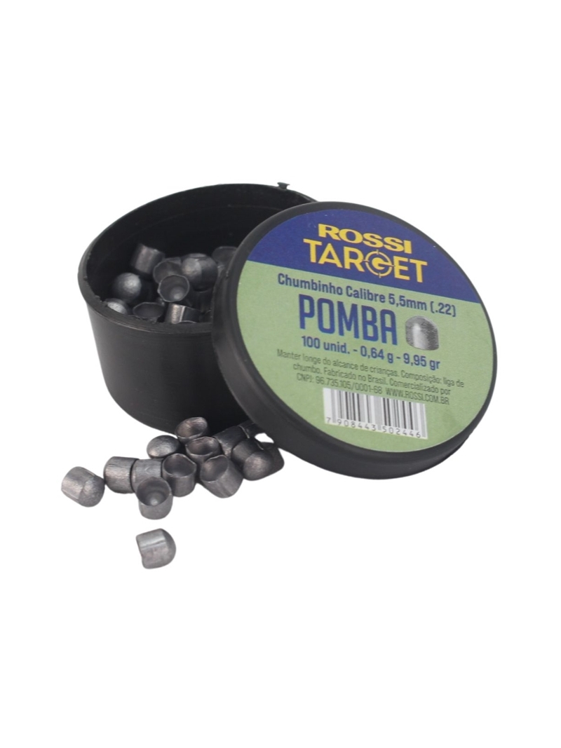imagem do produto Chumbinho 5,5mm 100un Pomba Rossi