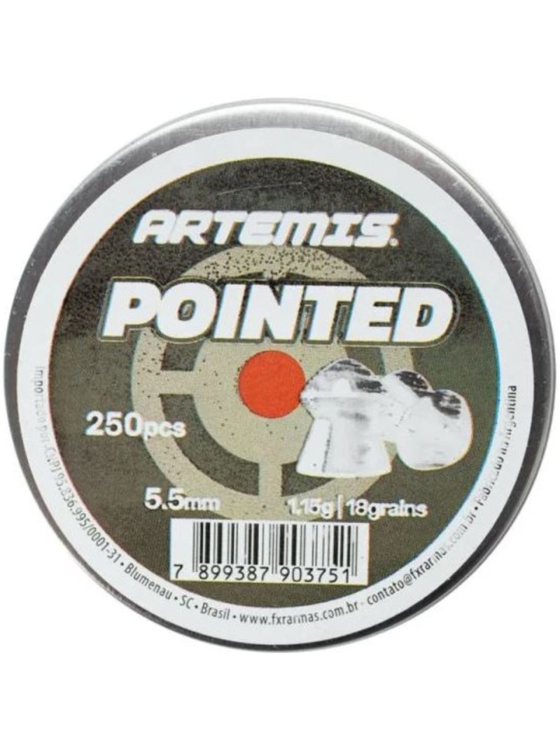 imagem do produto Chumbinho 5,5mm 250un Pointed Artemis 