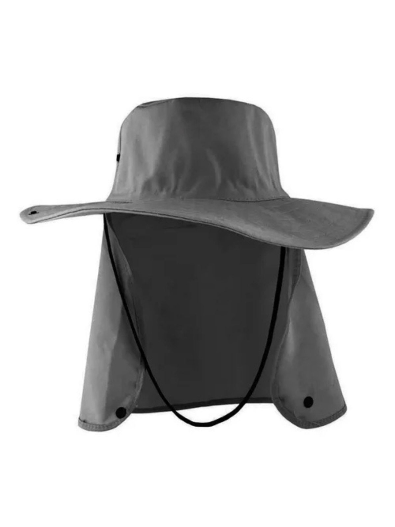imagem do produto Chapéu Pescador C/Aba Proteção Nuca Pescoço Cinza