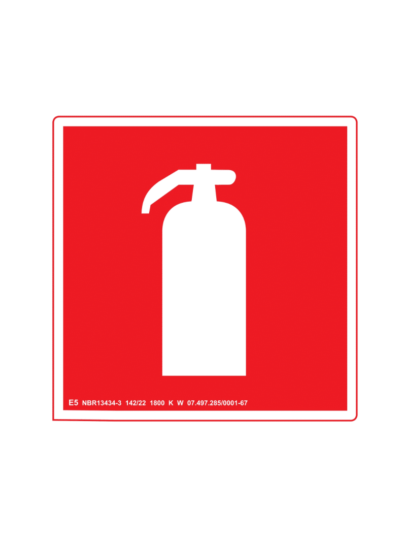 imagem do produto Placa Sinalização Fotoluminescente E5 20x20