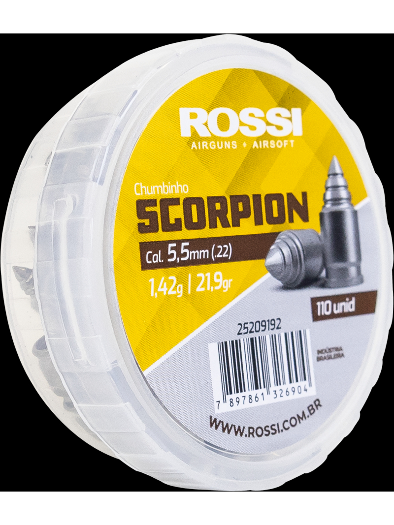 imagem do produto Chumbinho 5,5mm 110un Scorpion Rossi