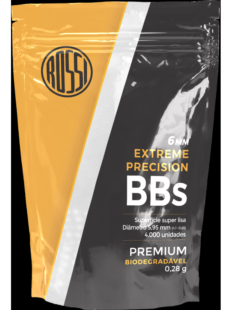 imagem do produto Esfera Plástico Bbs 6mm 0,28g 4000un Rossi