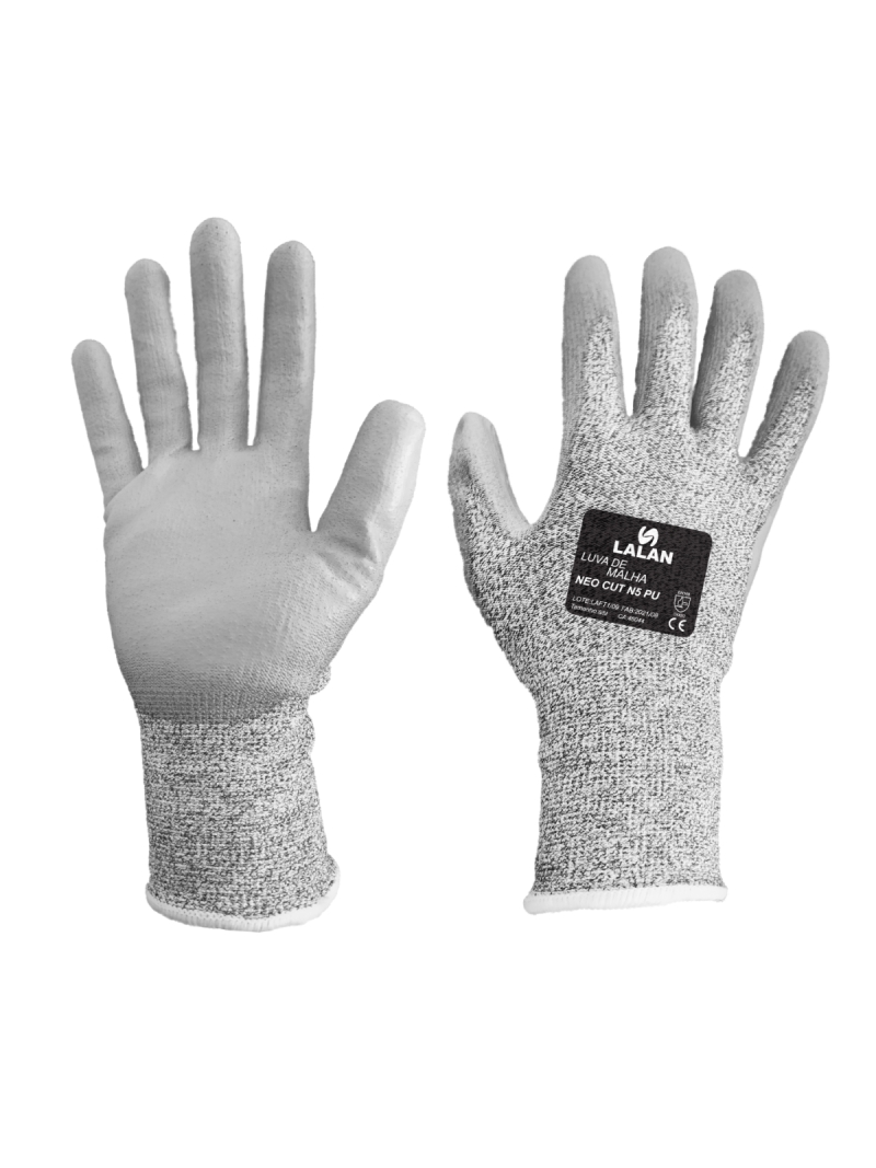imagem do produto Luva Anticorte Neo Cut N5 Lalan Epi Cinza
