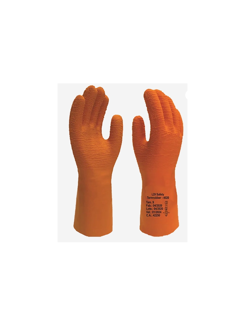 imagem do produto Luva De Segurança Termubber Laranja LDI Epi