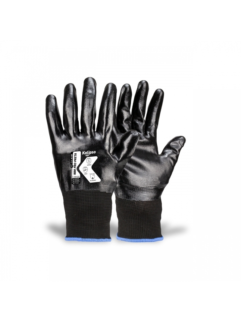 imagem do produto Luva De Segurança NBR PRO Preta Epi Kalipso