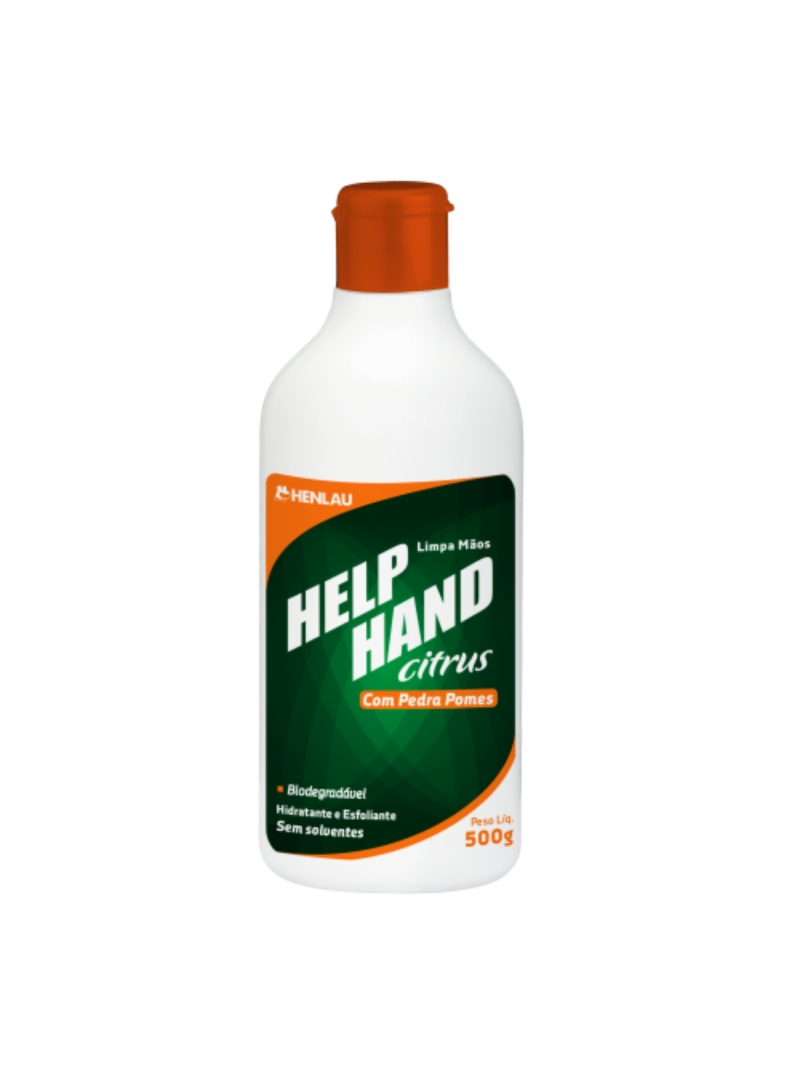 imagem do produto Gel Sabonete Help Hand Citrus Henlau 500g Esfoliante Hidratante